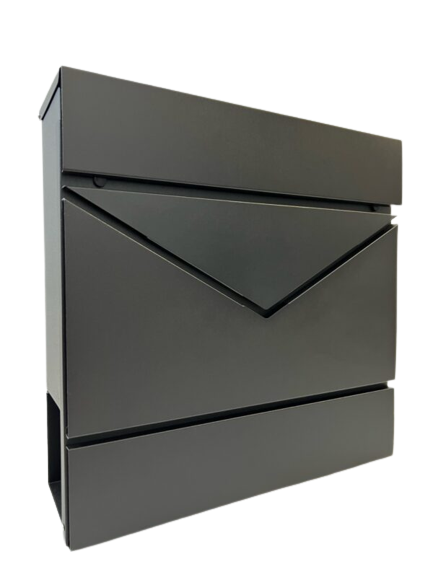 Postaláda Modern boríték mintázatú fekete 37x37x10,5cm